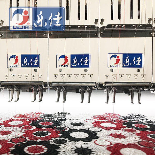 Double Needles 2 Inch Lace Embroidery Machine, High Quality Embroidery Machine Produced By China Manufactory