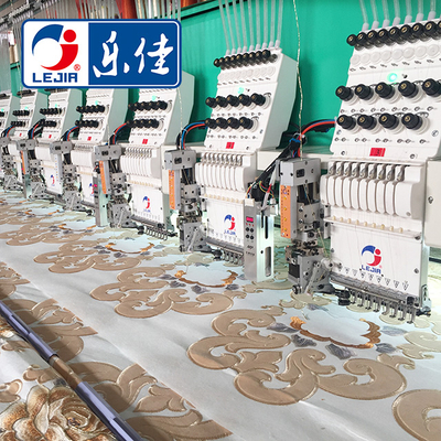 Top Quality Lejia 9 Needles 20 Head Embroidery Machine with Cording Device