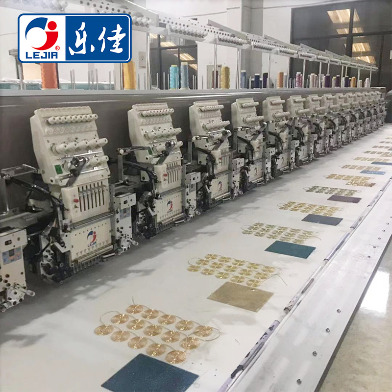 Chinese Brand Lejia High Speed Embroidery Machine with Cording/sequin Device 
