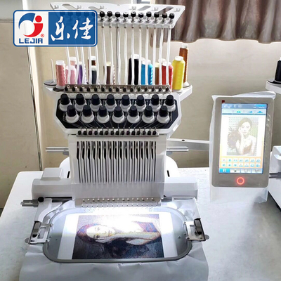 Lejia Cap And T-shirt Computerized Flat Embroidery Machine