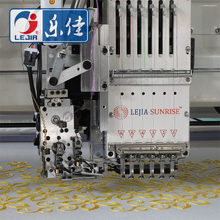 6 Colors 6+6 Heads Flat Mixed Chenille Embroidery Machine, Leading Enterprise of Chinese Embroidery Machine 